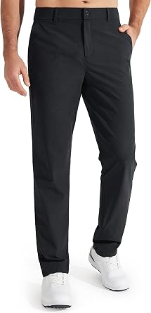 Men's Stretch Golf Pants Lightweight Casual Work Trousers
