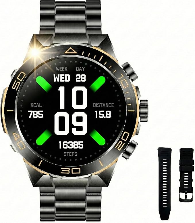 Men's Luxury Smartwatch with Bluetooth Calling & Health Monitor