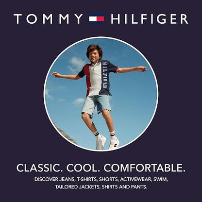 Tommy Hilfiger Boys' Short Sleeve Polo Shirt – Soft Pique Fabric