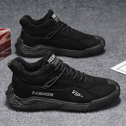 Զեղչված ձմեռային կոշիկներ, որոնք տաք են, հարմարավետ և պատված են բրդյա կտորով K2373-1