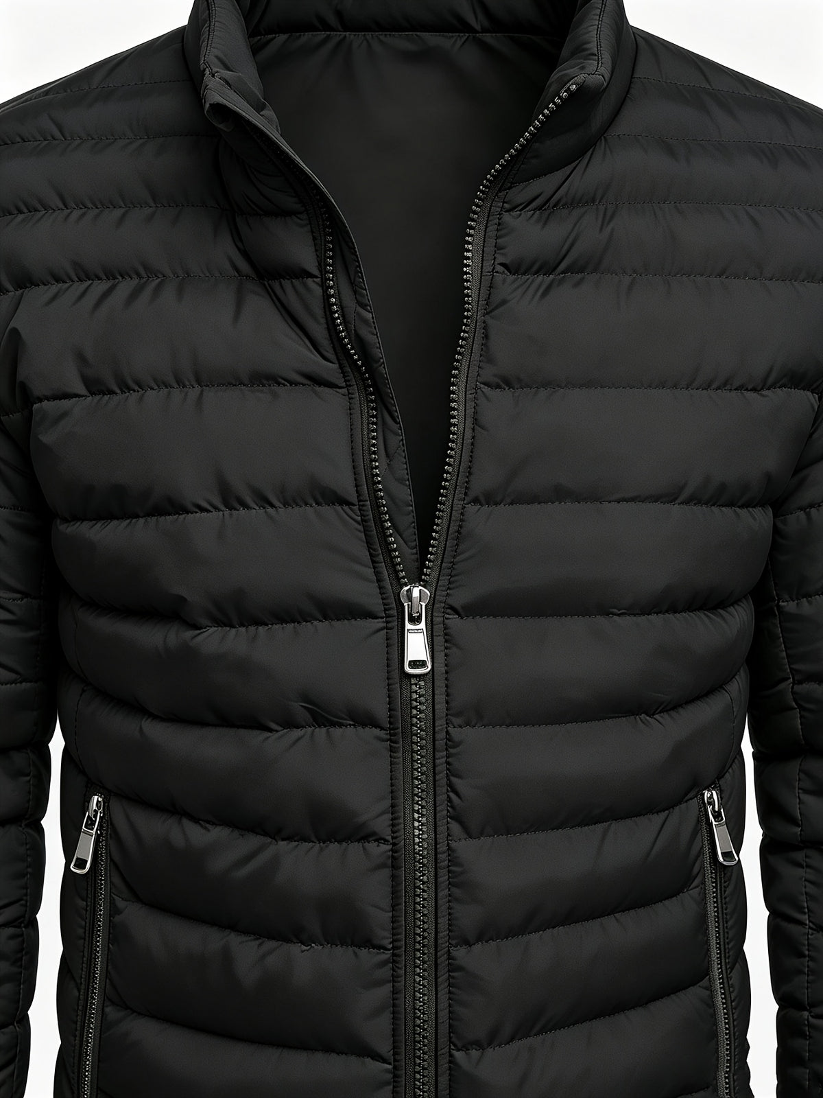 Men's Slim Fit Lightweight Stand Collar Windproof Jacket