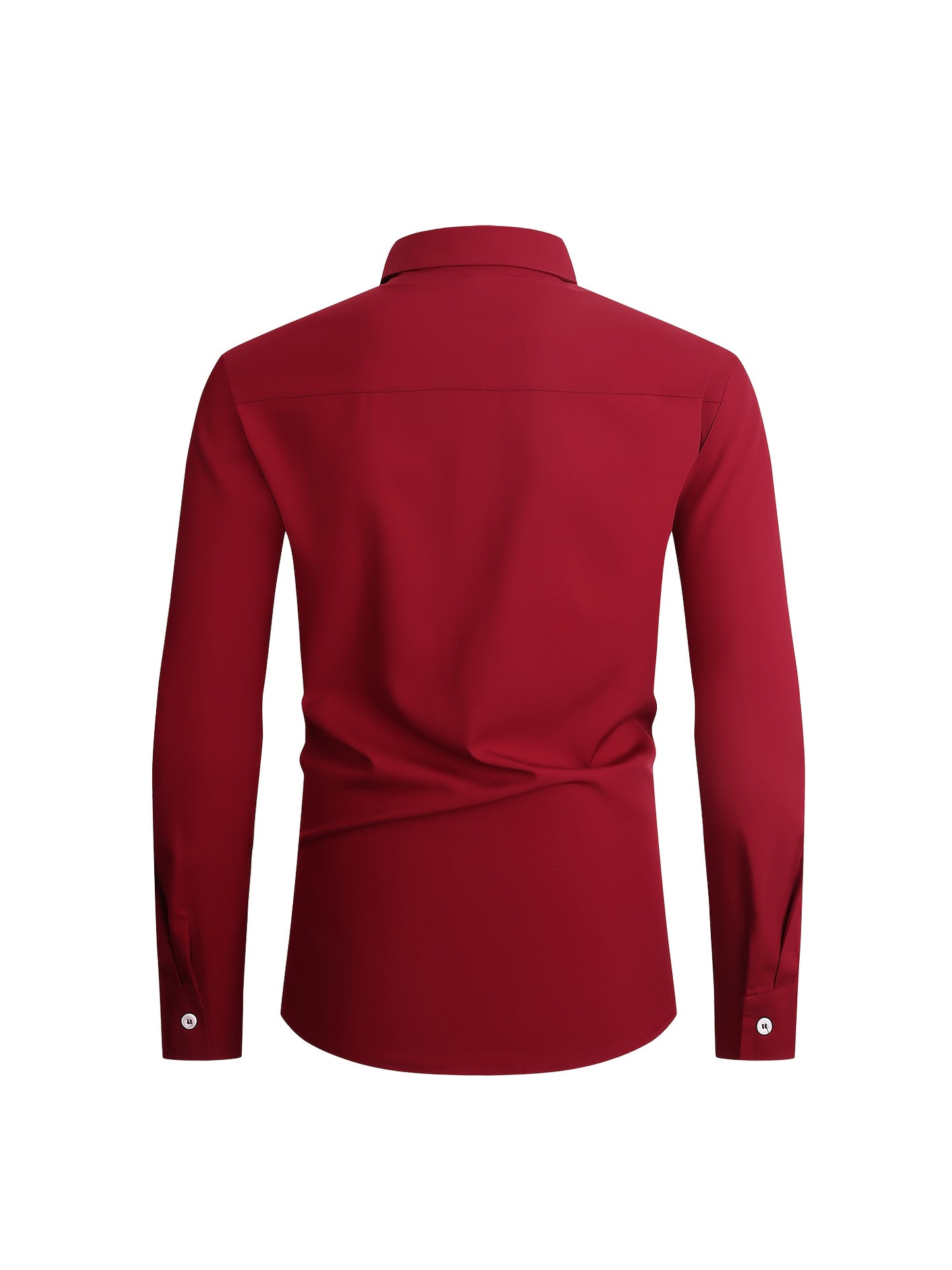 Men's All-Season Business Set: Long Sleeve Shirt & Formal Pants