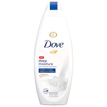 Dove Body Wash with Pump Deep Moisture for Dry Skin Moisturizing Skin Cleanser with 24Hr Renewing Micromoisture Nourishes the Driest Skin 30.6 Oz