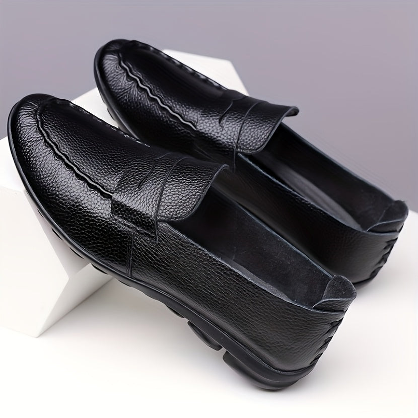 Men's Classic Low-Cut Business Shoes - Comfortable Formal Slip-Ons