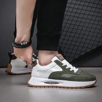 [sneakers] Men'S Running Shoes - Breathable, Non-Slip Casual Skate Shoes with Lace-Up Design, Comfortable And Durable