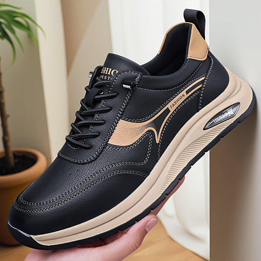 Men's Business Casual Oxford Shoes, Lace-Up, All-Season Comfort - ayq