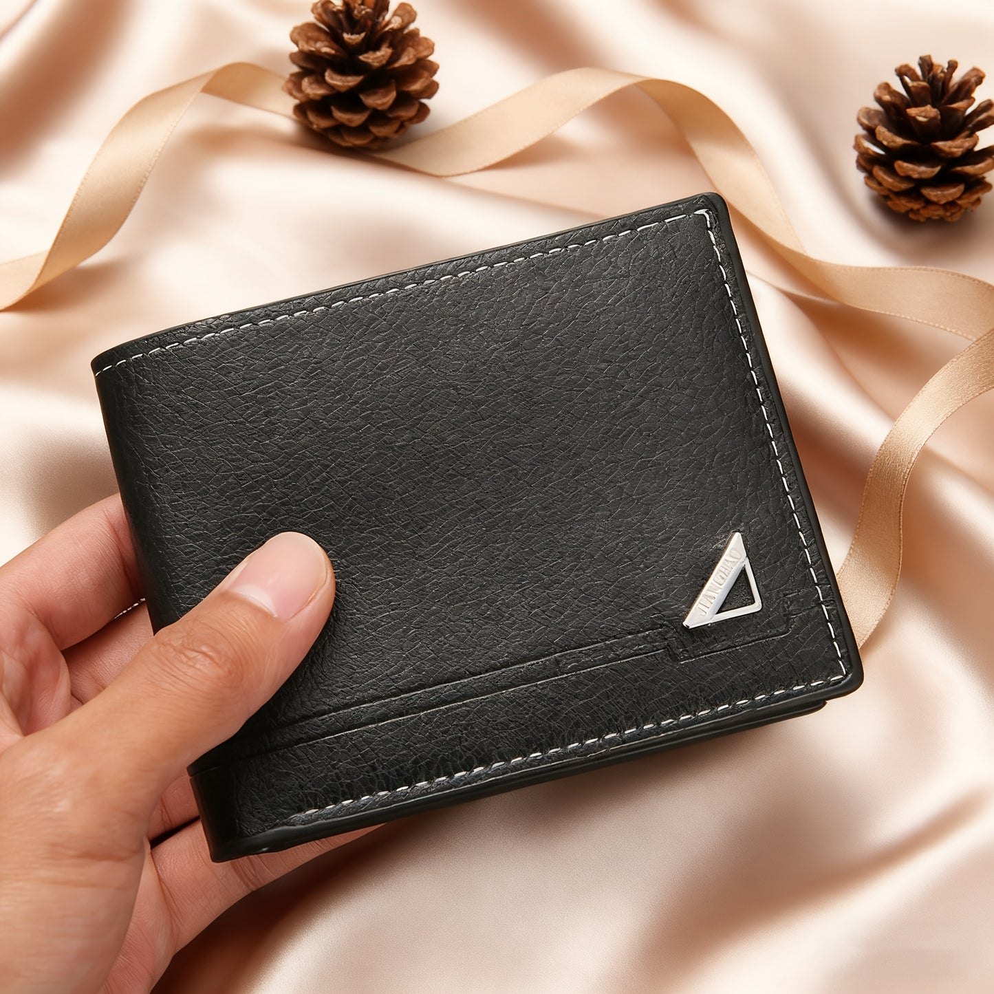 2pcs Men's wallet+Men's belt, business fashion casual gorgeous handsome sports Men's wallet, Men's daily matching, gifts designed for men, a great choice for Christmas and Valentine's Day gifts for fathers, (excluding picture