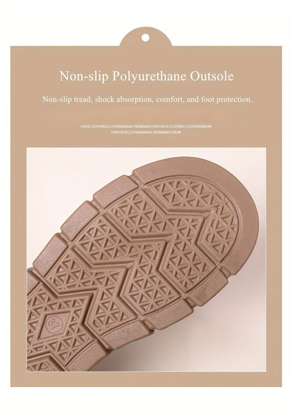 Աշուն-ձմեռ Փափուկ ծածկով Տաք Ձմեռային Կոշիկներ, Բազմաֆունկցիոնալ Դրսի Կոշիկներ Բլոկային Կրունկով, Հարմարավետ Կլոր Ծայրով Պատահական Ամենօրյա Օգտագործման և Ցուրտ Եղանակին Լեռնագնացության Համար