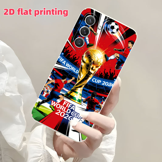 FIFA 2026 World Cup TPU Phone Case with Soccer Trophy Design - ayq