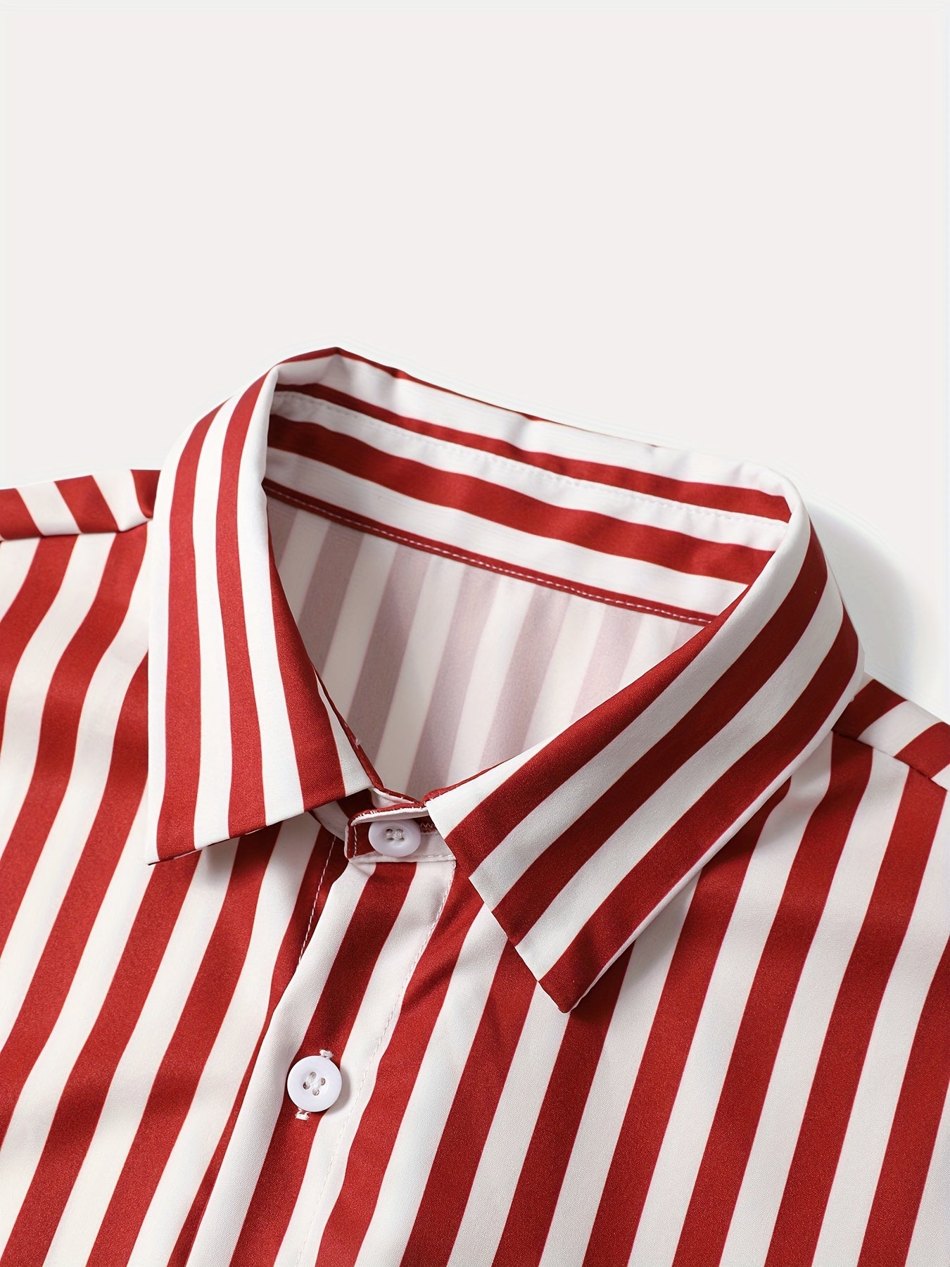 Men's Summer Printed Button-Up Shirt & Shorts Set