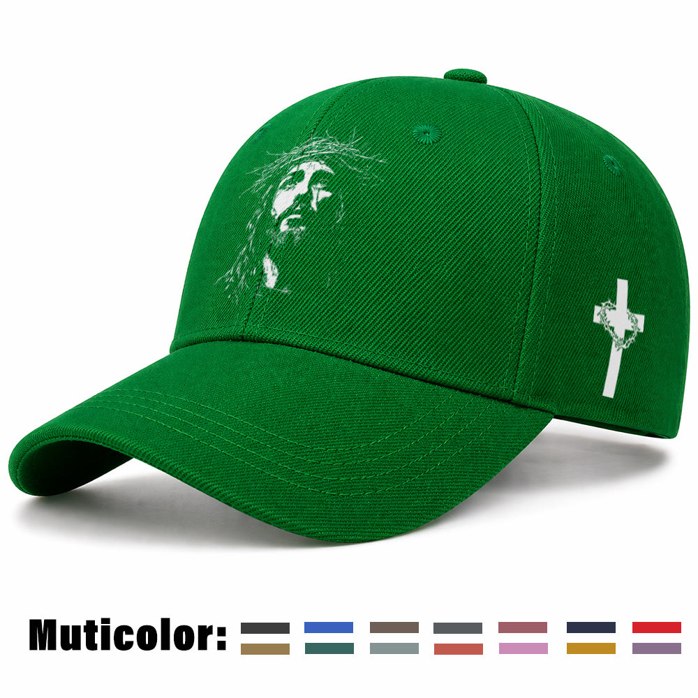 Unisex Christian Baseball Cap with Adjustable Cross Design