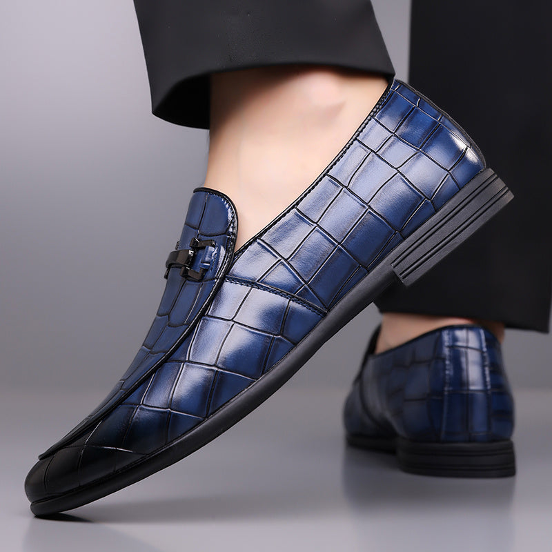 Men's Plus Size Oxford Shoes, British Style Business Casual Slip-Ons