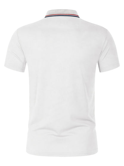 Golf Print Polo վերնաշապիկ, տղամարդու վերնաշապիկ, ամառային պատահական կարճաթև վերնաշապիկ