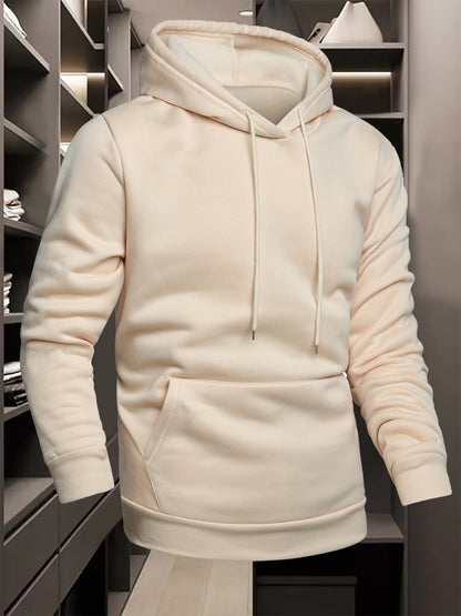Men's Casual Hooded Pullover with Portugal Football Print
