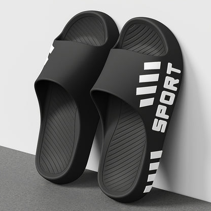Men'S Stylish Slippers - Non-Slip, Odor-Resistant Summer Beach Sandals | Comfortable EVA Open-Toe Slides, Suitable for Indoor And Outdoor Wear, Summer Sandals - ayq