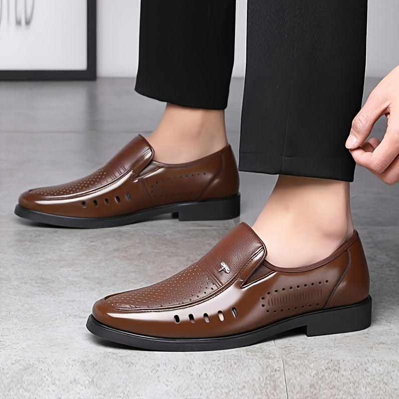 Men's Lightweight Breathable Slip-On Business Shoes