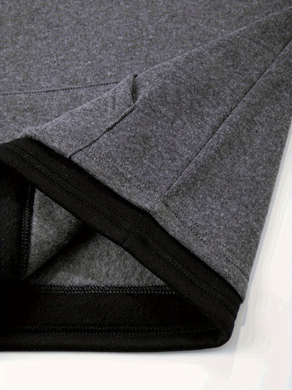 2pcs Boys' Oversized Hooded Sweatsuit & Jogger Pants Set with Letter Print - Beige & Brown Casual Winter Outfits, Thick Warm Fabric, Machine Washable, Pockets, Elastic Waist & Cuffed Hem for Play & Casual Attire - Ideal for L