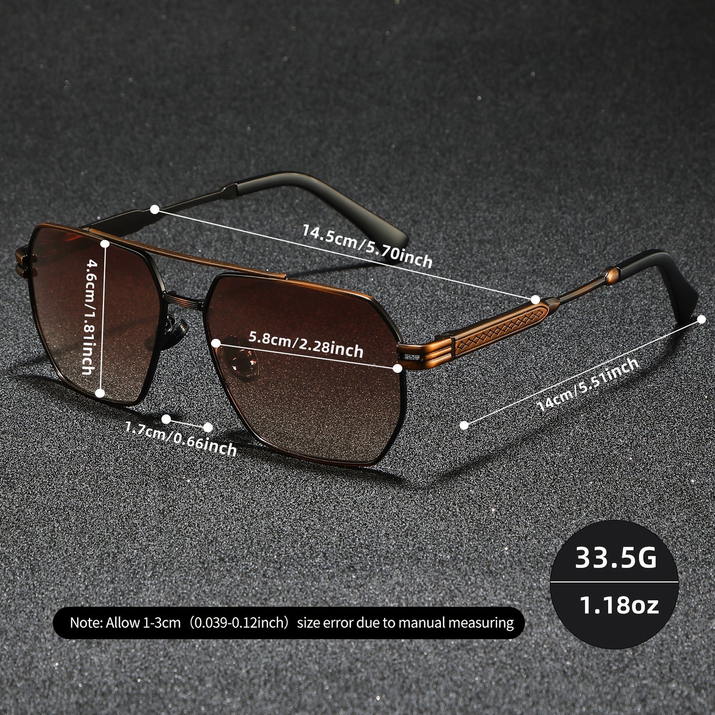 Men's Retro Oversized Polarized Sunglasses for Outdoor Sports