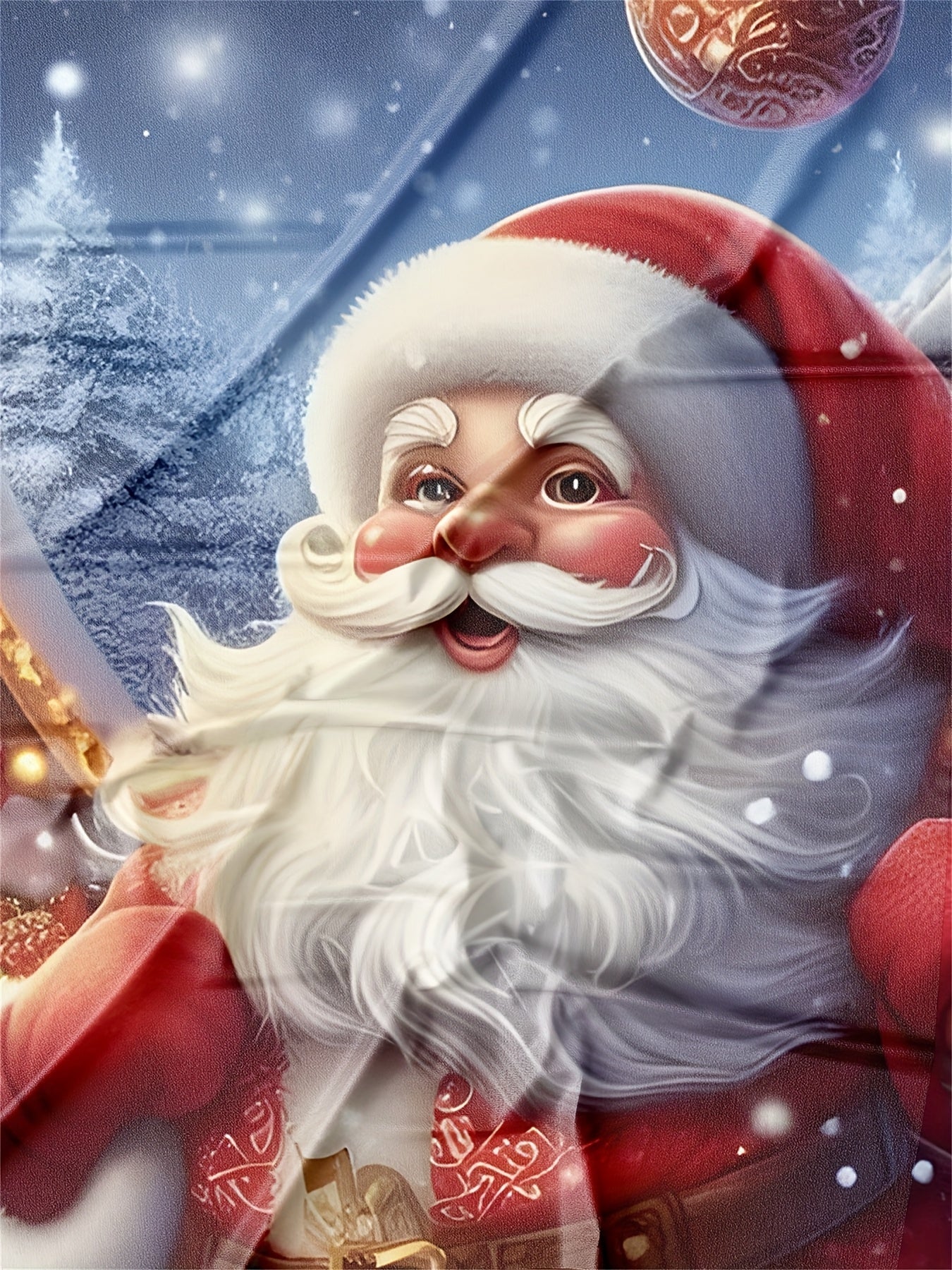 Տղաների թվային տպագրությամբ գլխարկով սվիտերի և սպորտային տաբատի հավաքածու - Սուրբ Ծննդյան գլխարկով սվիտերի և երկար տաբատի երկկտոր հավաքածու, իդեալական է բացօթյա օգտագործման համար