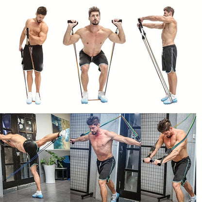 2pcs Gym Resistance Band Handles with Anti-Slip Grip