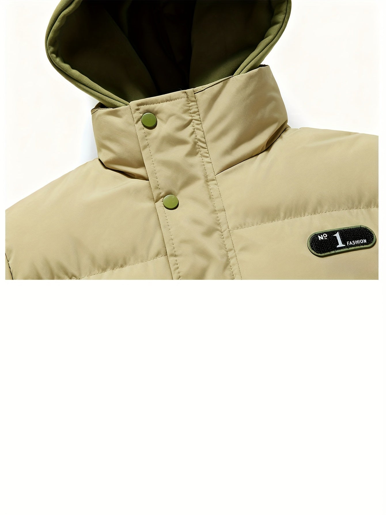 Men's Autumn and Winter Casual Fashion Faux Two-Piece Outerwear, Trendy Thickened Warm Comfortable Hooded Jacket