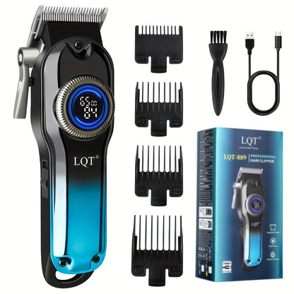 LQT 1/2/3 հատ պրոֆեսիոնալ սրահի մազերի կտրիչի հավաքածու, որը ներառում է մազերի կտրիչ, T-աձև կտրիչներ, մորուքի կտրիչներ և էլեկտրական սափրիչներ, ութ սահմանափակող սանրերով, կոմպակտ դիզայն, զրոյական բացվածքով ճշգրիտ կտրվածք, բարբի կարիքները բավարարելու համար