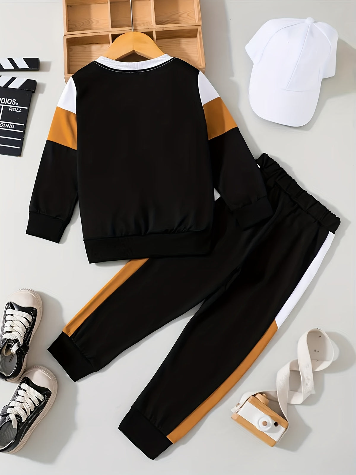 Boys Casual 2-Piece Polyester Suit Spring & Fall Outfit - ayq