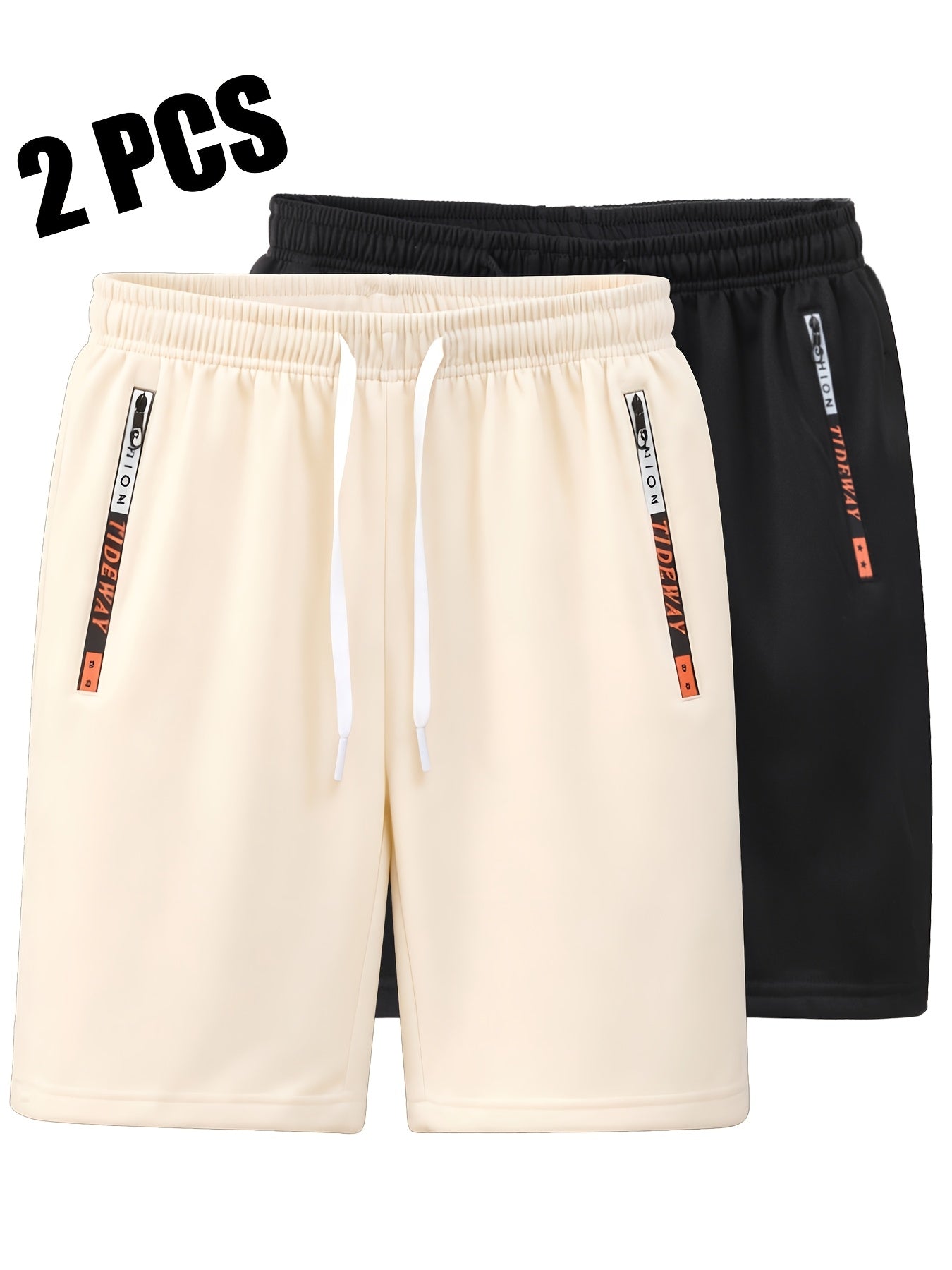 Men's Casual Outdoor Sports Shorts with Zippered Pockets
