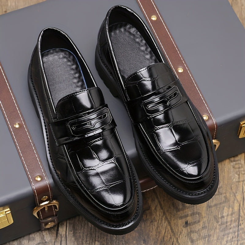 Men's Business Casual Thick-Soled Slip-On Loafers