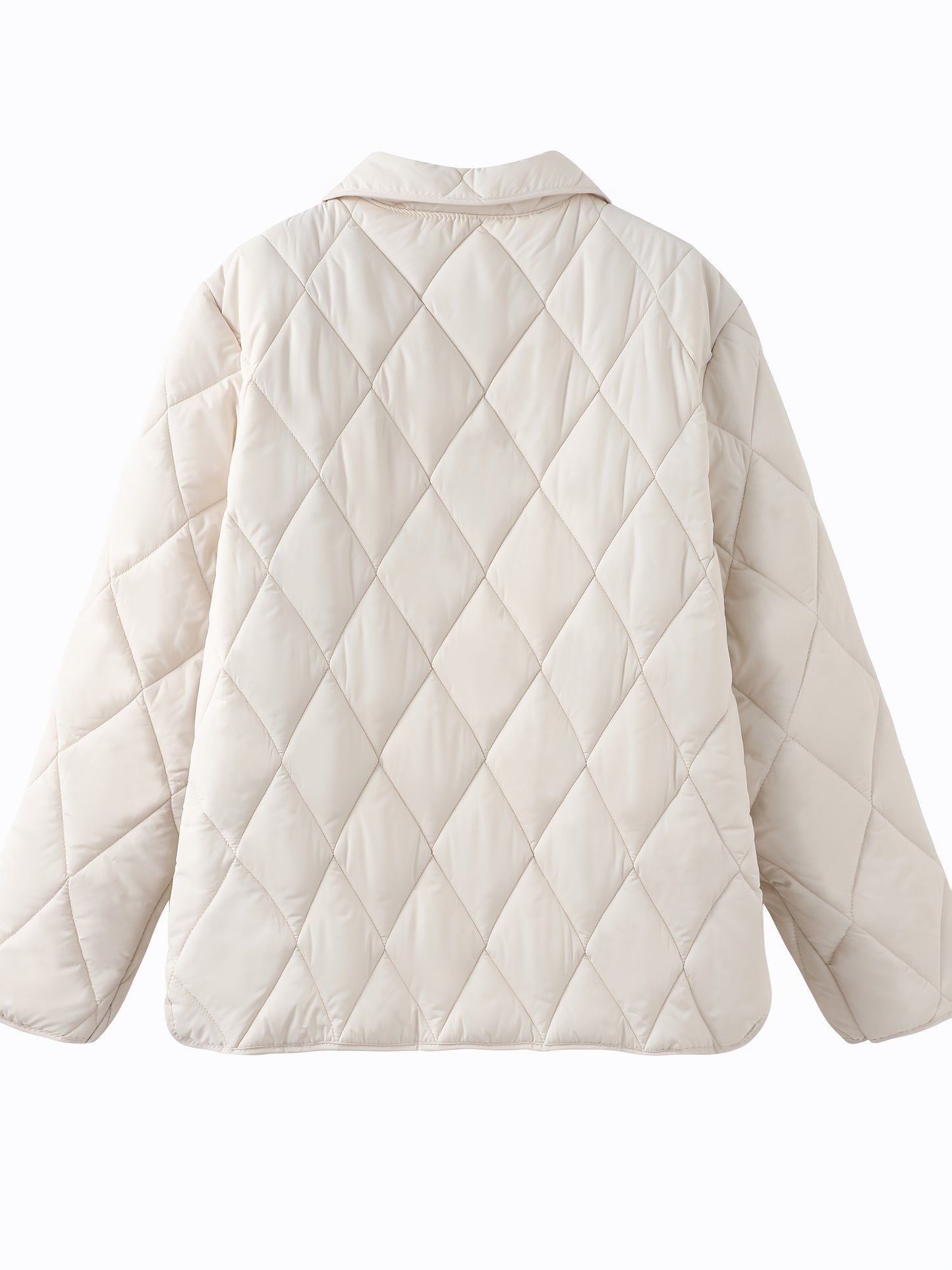 Կանացի էլեգանտ բեժ կարված բաճկոն - երկար թևքերով, կոճակներով, նորաձև աշնանային և ձմեռային վերարկու, 100% պոլիեսթեր չձգվող գործվածք, առօրյա ոճ, սովորական չափս, աշնանային ձմեռային բաճկոն | կարված բաճկոն | նորաձև բաճկոն