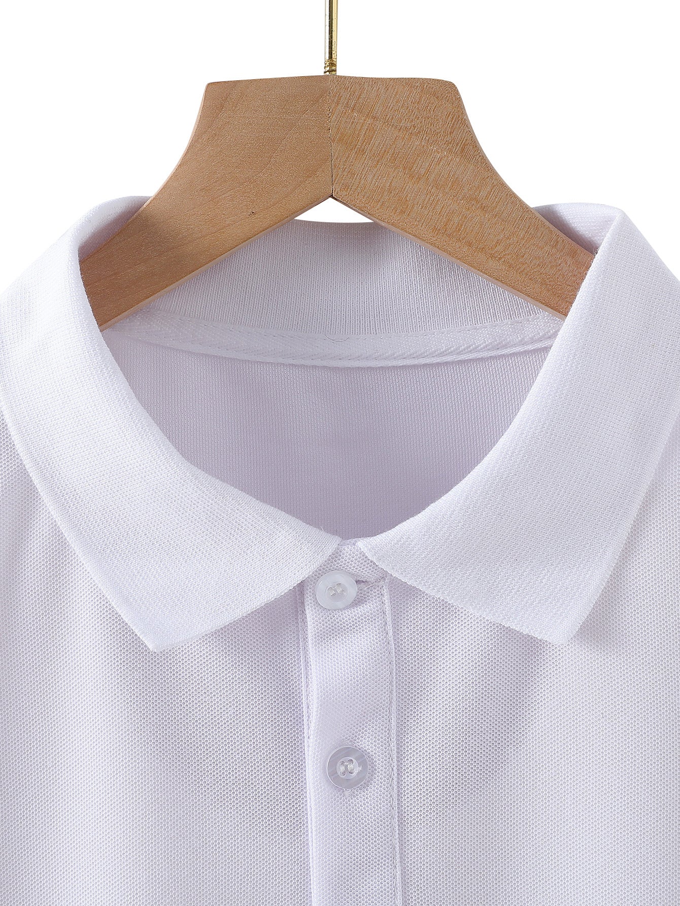 Teen Boys' Summer Casual Polo Shirt with Letter K Print