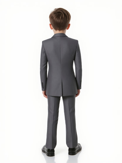 Boys' White Two-Piece Suit Regular Fit for Formal Occasions