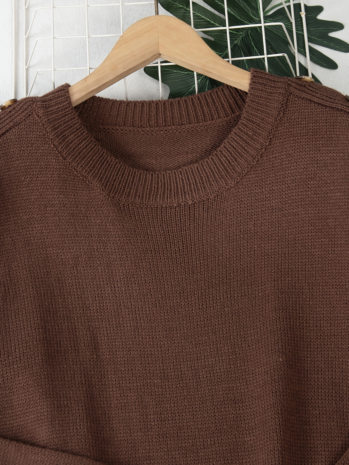 Women's Elegant Acrylic Pullover Sweater for Fall Winter