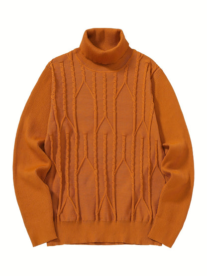 Տղամարդու միագույն, բարձր օձիքով սվիտեր, բարձր առաձգական, ոճային, հարմարավետ և տաք վերնաշապիկ, հարմար է աշնանը և ձմռանը բացօթյա հագուստի համար, հիմնական շերտի սվիտեր, գծավոր տրիկոտաժե բարձր օձիքով սվիտեր - երկար թևքով պուլովեր, առանձնահատկություններ