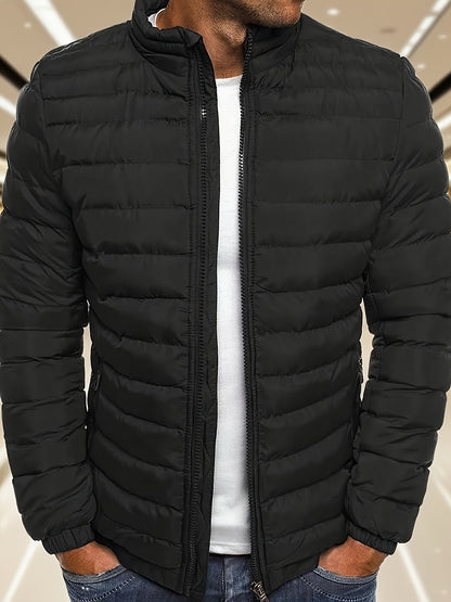 Men's Casual Zipper Hoodie Jacket with Detachable Hood