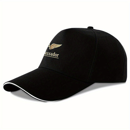 Adjustable Ambassador Emblem Baseball Cap with Crown & Wings