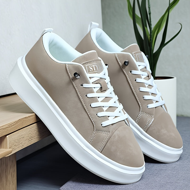 Unisex Platform Sneakers with Height Increase – Minimalist Low-Top Lac