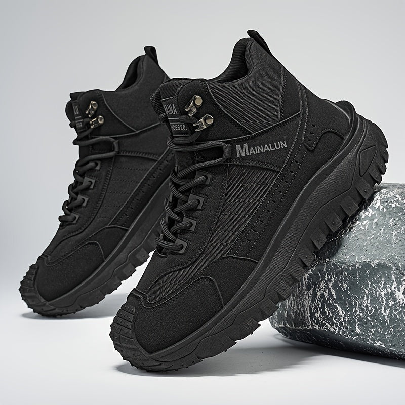 Men's Outdoor Hiking Boots with Comfortable Fabric Lining
