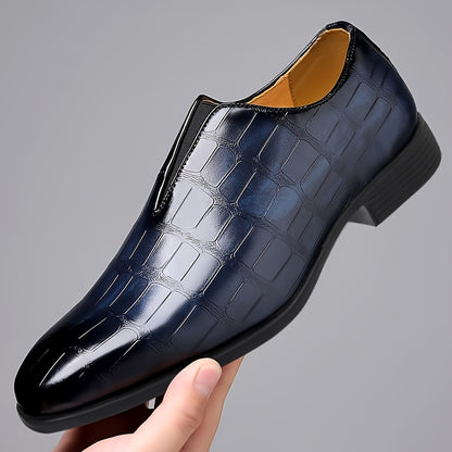 Men's Casual Low-Top Business Shoes with Rubber Sole