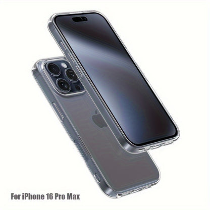 Mobile Phone Case for Iphone 16 Pro Max, Transparent Mobile Phone Case for Iphone 16 Plus, Simple And Thin Protective Case TPU Soft Case
