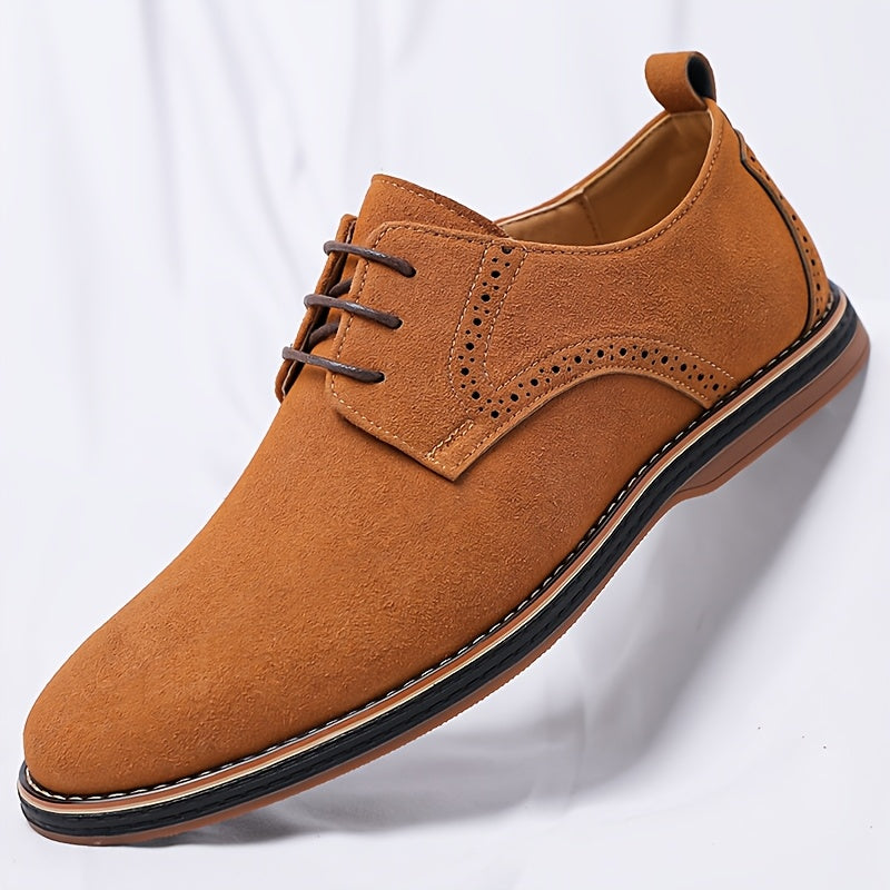 Men's Lace-Up Oxford Shoes, Casual Business, All-Season Comfort