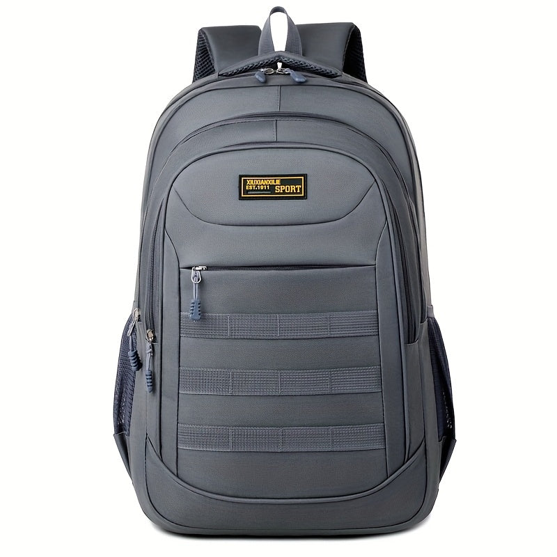 Hiking Backpack, Leisure Backpack, Large-capacity Backpack, Suitable for Both Men and Women, Height 48cm, Length 33cm, Thickness 20cm, Can Hold 17-inch Laptop, Equipped with Adjustable Shoulder Straps, Is Ideal for Daily Outd - ayq