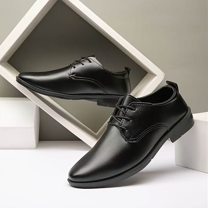 Men's Lace-Up Oxford Dress Shoes, Comfortable Non-Slip Formal Shoes
