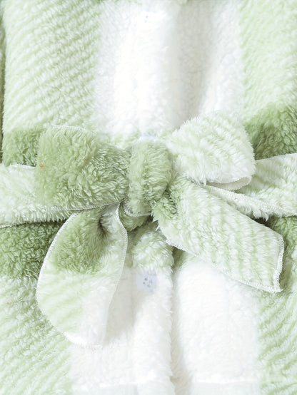 3 հատ փափուկ հավաքածու՝ աղջկա վանդակավոր թեդի բաճկոն + երկար թևքով վերնաշապիկ + թեդի տաբատ, աղջիկների համար նախատեսված ձմեռային/աշնանային հագուստ, նվեր