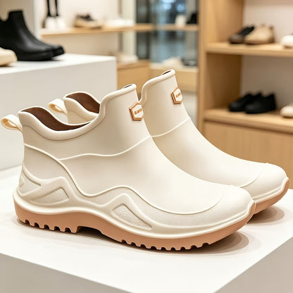 Men's All-Season Outdoor Slip-On Rain and Hiking Boots