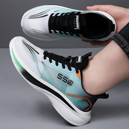 Men's Shoes Spring Summer Mesh Breathable Super Light Casual Sneaker, Men's Soft Sole Anti-skid Shock Absorption Student Running Sneaker-plus Size Tennis Casual Walking Fitness Hiking Shoes-perfect Sneaker for Outdoor Adventu - ayq