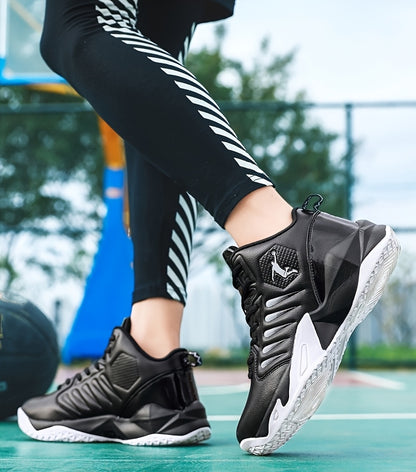 [sneakers] Extra-Large Outdoor Trail Shoes for Men, Featuring Slip Resistance, Shock Absorption, Durability, Trendy Basketball Design, Versatile Sports Footwear, Lightweight Comfort, Casual Style, Soft Sole, And Rebound Train