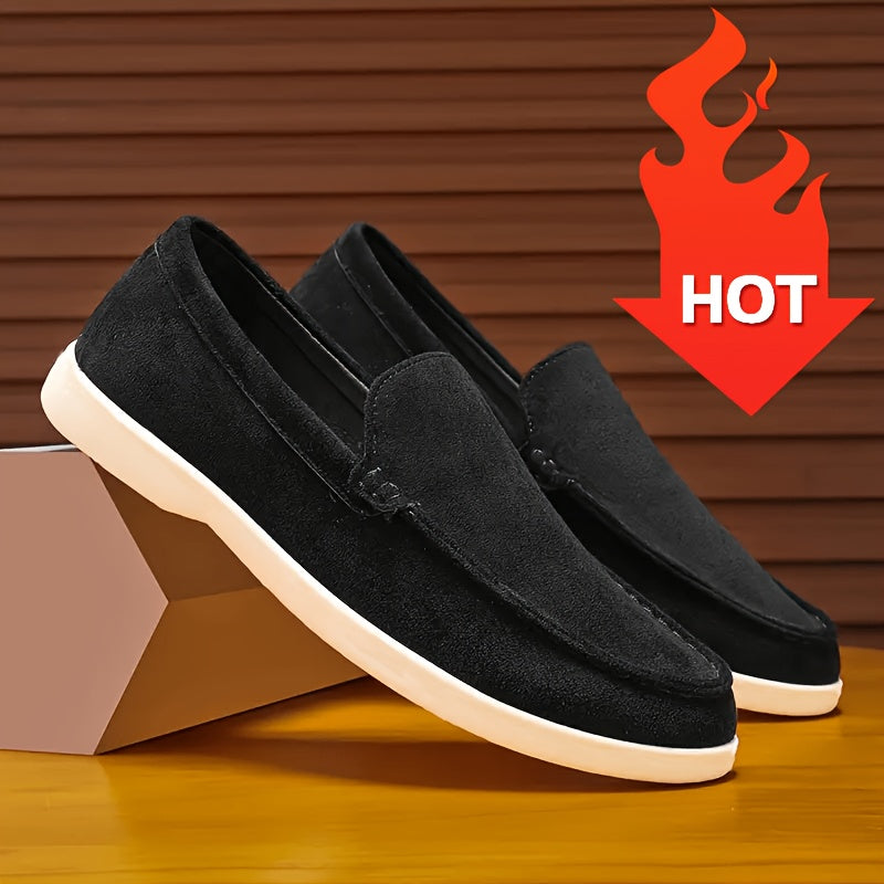 Men's Lightweight PU Loafers Casual Slip-On Sneakers