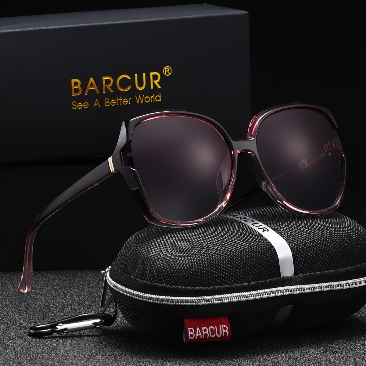 Oversized Gradient Polarized Sunglasses for Men & Women