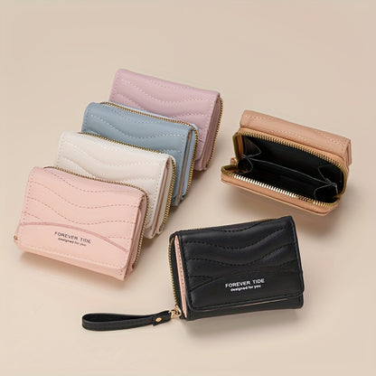 Կանացի նորաձև մինիմալիստական ​​ծալովի դրամապանակ՝ ճարմանդային դիզայնով, մեծ տարողությամբ, հասանելի է 6 գույնով